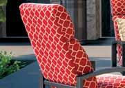 This combination creates the comfort and durability of the Luxe Outdoor seat cushion.