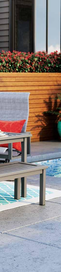 dockside aluminum Homecrest Dockside tables feature clean, sleek styling in a tough, all-aluminum construction.