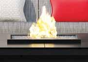 The manufacturer highly recommends the use of a glass guard when operating fire tables in windy conditions.