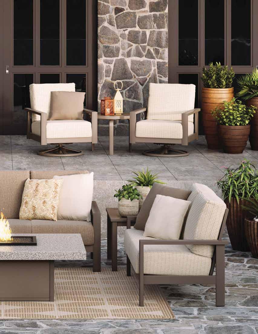 outdoor seating experience motion and comfort experience motion Experience Homecrest's motion pieces with our industry-leading swivel rocker mechanisms.