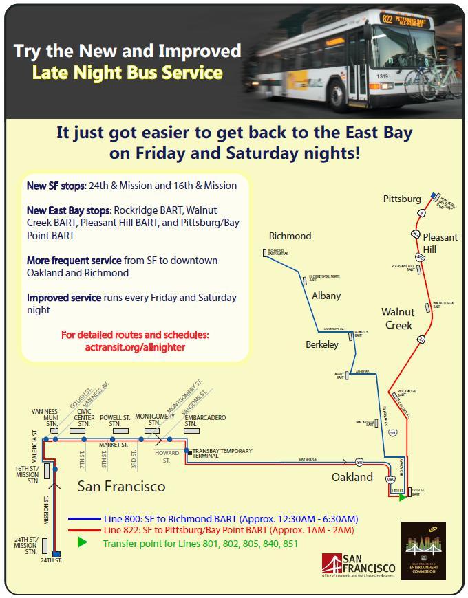 Service later in the evenings makes transit a viable option for people to go out and enjoy a city s nightlife.
