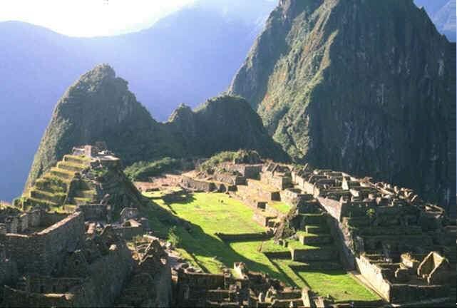 Machu Picchu complex of palaces, plazas,