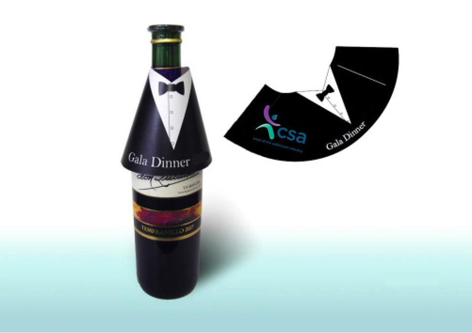 Gala dinner wine sponsorship 1,500 branded wine collars on all tables your company credentials listed as an official sponsor in all pre-conference promotional