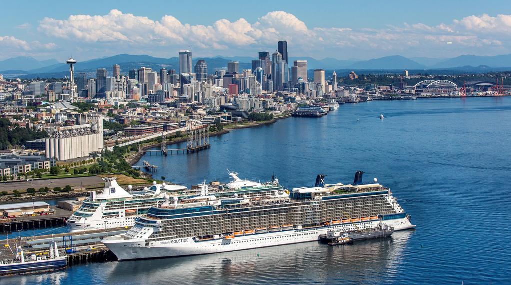 Port of Seattle Cruise Facilities The Ru y Pri ess eekly pro isio s i lude Bell Street Pier Cruise Terminal Pier 66