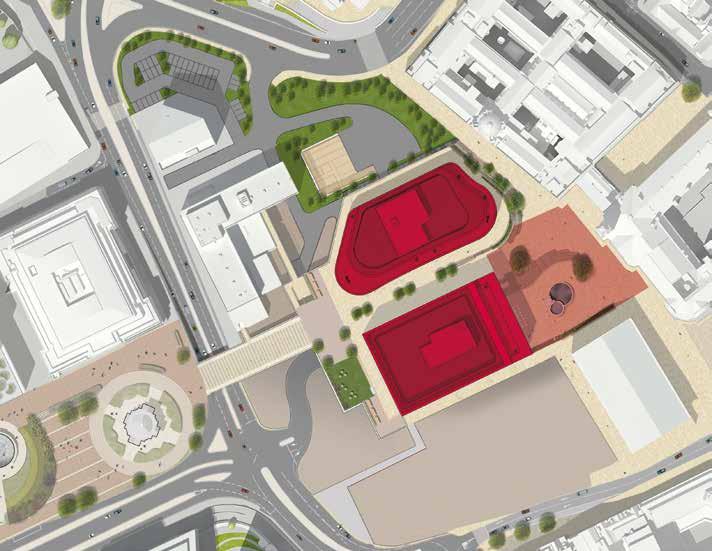 BIRMINGHAM MUSEUM & ART GALLERY CONGREVE PASSAGE BASKERVILLE HOUSE COPTHORNE HOTEL CENTENARY WAY CHAMBERLAIN SQUARE TOWN HALL BROAD STREET The proposals for the road layout around Paradise include:
