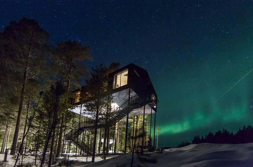 A night in the Iconic Tree Hotel If you would like to stay a night in the Tree Hotel during your trip then rather than spending your last night at Brandon Lodge why not