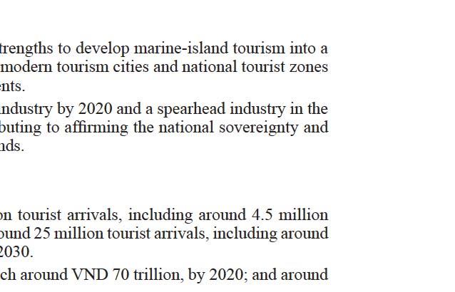for national construction and defense, to develop typical types of tourism in the region; cl To focus on the in-depth development of tourism in the region towru d improving quality and