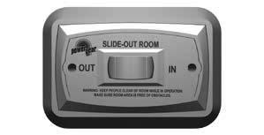 CLASS C MOTORHOME SECTION 5 SLIDEOUT SYSTEMS Ensure that the motorhome is level before operating the slideout room.