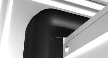SECTION 5 - SLIDEOUT SYSTEMS CLASS C MOTORHOME After the slideout is extended, verify that the corners of the black rubber seal are set up correctly. The corners of this seal are cut at a 45 angle.