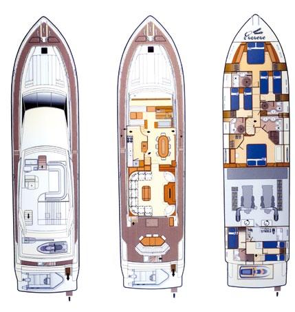 Specifications Yacht features Number of Cabins : 4 (2 Double, 2 Twin /convertible in double) Total Guests (sleeping): 8 Total Guest (cruising): 16 Flag : French Port of Registry: Nouméa (New