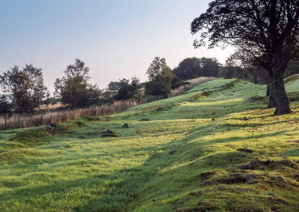 World Heritage Site: The Antonine Wall Running for 37 miles (60km) from Old Kilpatrick in the west to near Bo ness in the east, the Antonine Wall cuts across the central belt of Scotland.