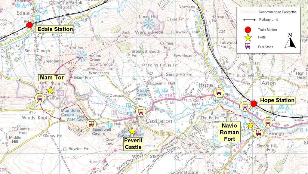 4 km 3 2hr Circular walk of roughly 4½ km along moderately easy tracks through streamside woodland and heather moorland, including some km round trip through the National Trust s Longshaw Estate via