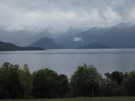 Lake Te Anau and a nearby Lake