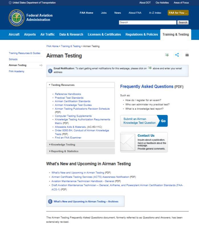 ATP Knowledge Test FAA boarding of questions to begin in the coming months All active test questions will