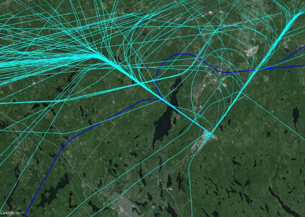 3.3 Runway 14 Arrivals, Proposed RNP AR Flight Path and New STAR Runway 14 is the least used runway at Halifax Stanfield International Airport, receiving approximately 13 per cent of arrivals on an