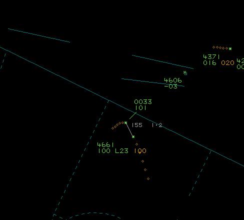 Figure 10. Figure 11. CPA occurred some 8 secs after this final Traffic Information whilst the KC135 pilot was responding to the TCAS RA (Figure 11).