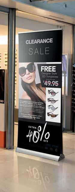 ROLL UP BANNER Standard Roll Up MORA DIMENSIONS 850 1000 13.725 13.726 Mora is a Double Sided Roll Up wich features 2 widths available (850mm or 1000mm).