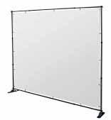 This portable and double-sided banner is ideal for using during a