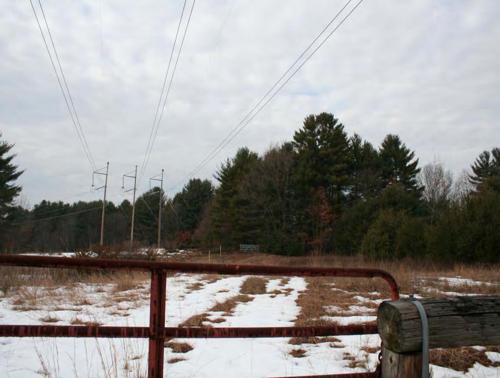 Photo 29: View west of transmission line from Quaddick