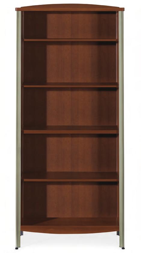 Free of clutter Three drawer dresser with 42"H open hutch Four drawer dresser with 34.5"H open hutch 72"H bookcase Keep spaces free of clutter with hutches or stand-alone bookcases.
