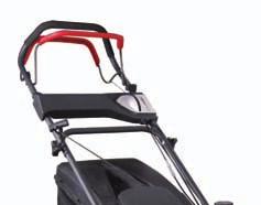 bag, side discharge and mulching Ergonomic handle with blade brake lever for more user comfort and added safety, folds in seconds for quick and easy storage