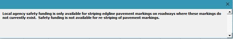 Systemic Application: Edgeline Pavement Markings STEP 3 Total Overall Miles to be Treated: 4 Number of Segments: 8 STEP 4 Segment Number Roadway Name Begin Cross Road End Cross Road PR Begin