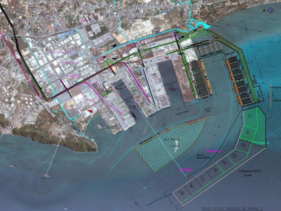 #2 Laem Chabang phase 3, towards World s Top 10 ports Phase 3 Phase 4 Expansion to support growth Double containers accommodation, from 7 to 18 million