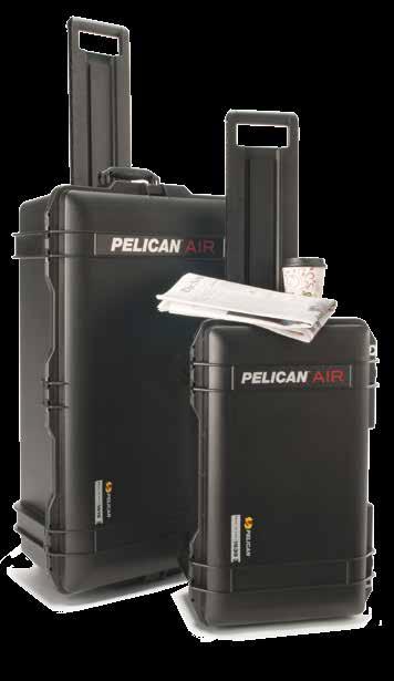THE SCIENCE BEHIND STRENGTH AND LIGHTNESS The Pelican Air case has been designed to cut weight without compromising durability.