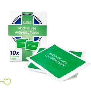 SPORTS PRODUCTS 10 ALCOHOL FREE CLEANSING WIPES