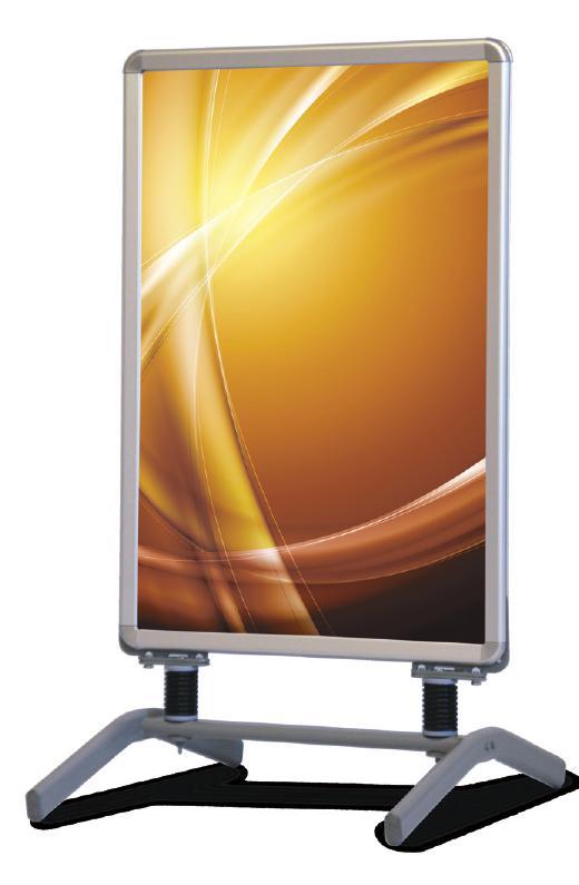 double-sided outdoor display frame.