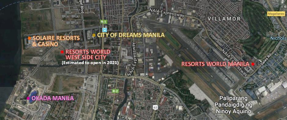 Manila 2009 1,454 Solaire Resort & Casino 2013 800 City of Deams Manila 2014 946 Okada Manila 2017 993