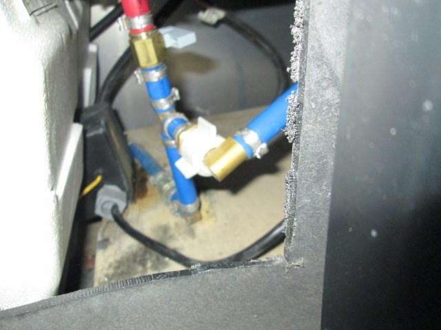 Ray Granzow, a member of our Chapter 309 sent me this note and 120V cable and leak. The tech said this in the short time poses a fire hazard had this problem before. The cost this photos.