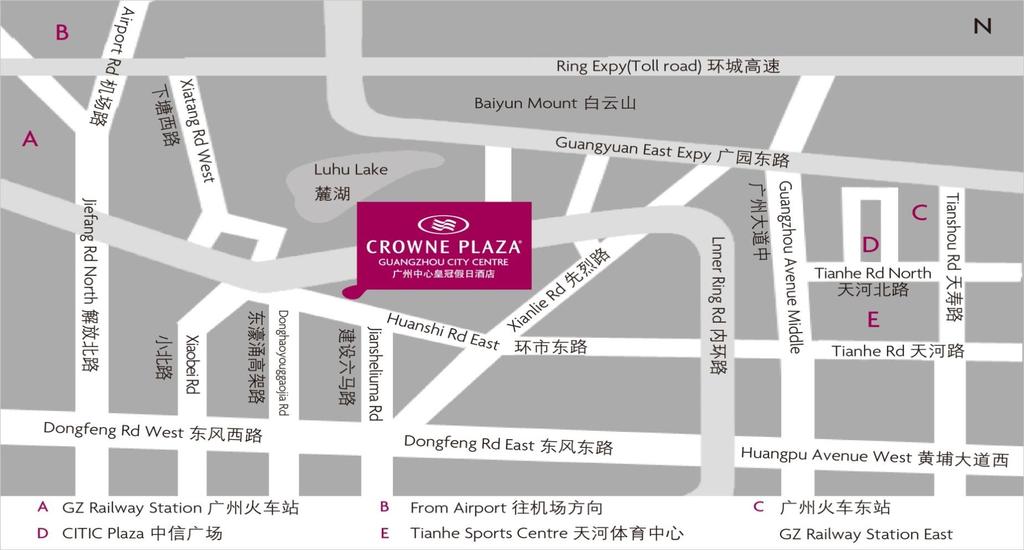 Centrally located at 339 Huanshi Road East, with easy access to major commercial buildings and shopping districts.