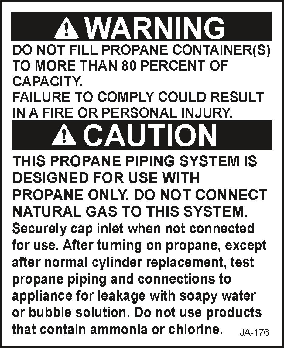SECTION 9 PROPANE SYSTEM HOW TO LEAK TEST THE PROPANE SYSTEM IT IS STRONGLY RECOMMENDED THAT YOU HAVE A PROFESSIONAL TEST THE RV PROPANE SYSTEM FOR LEAKS ONE TIME EACH YEAR AS PART OF NORMAL