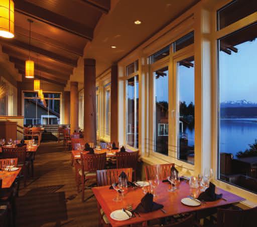 Relaxing lazily is easy at Alderbrook.