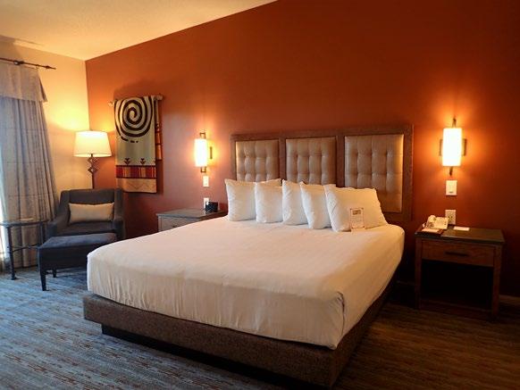 Luxurious pueblo-style guestrooms showcase traditional designs created with natural materials, along with the modern comforts and pampering amenities.