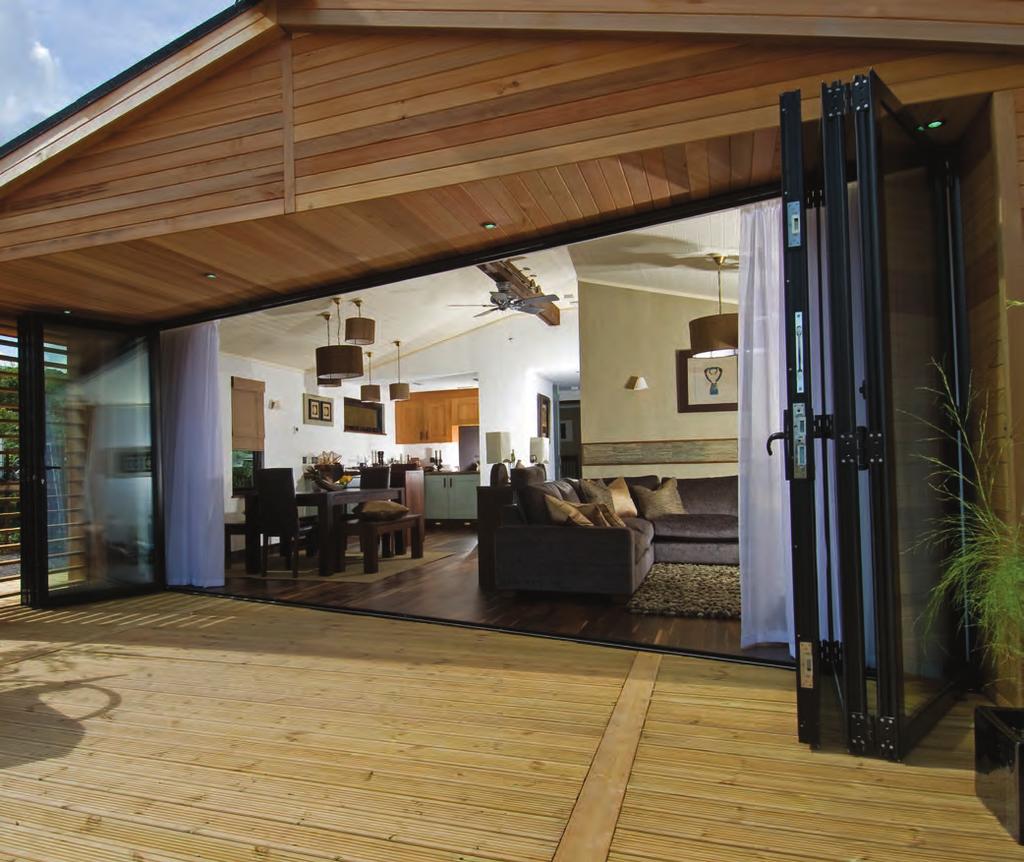 Open up your home with our superb range of Aluminium Bi-Folding doors.