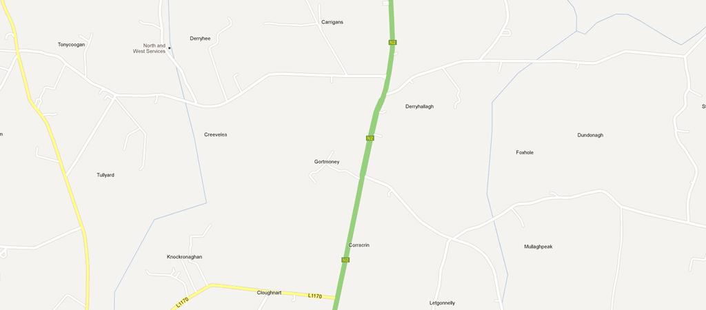 Monaghan County Council Corracrin Village Improvement Works Stage 2 Road Safety Audit Figure 1 - Location of site in local road network RSA1 Draft 1 17 April