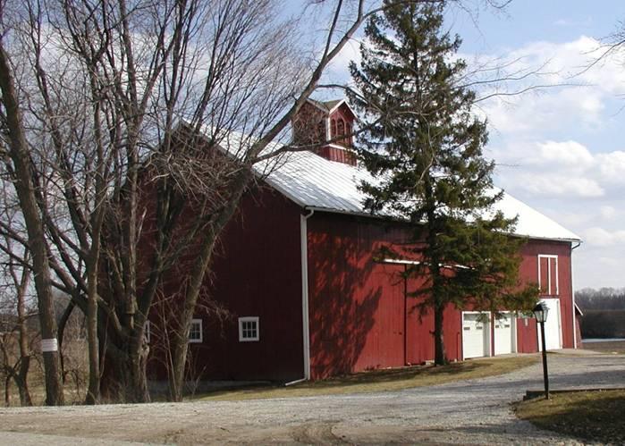 Current owner believes the large red barn near the road may have been rebuilt. Tax records show it being built in 1935.