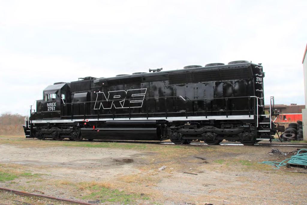 NREX 2751, a SD40M-2, had just left the shop after a