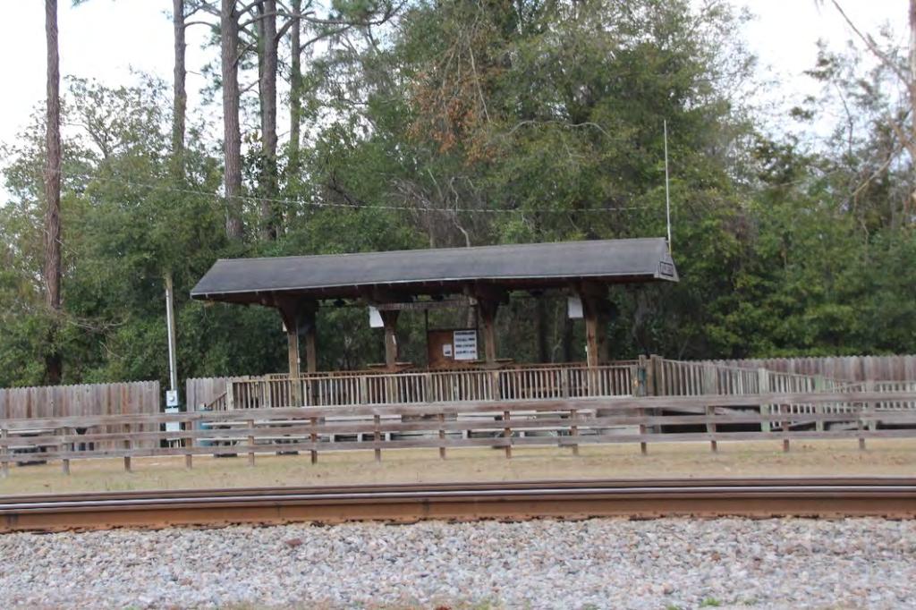 Folkston, Georgia The railfan viewing platform is great for photos of trains in