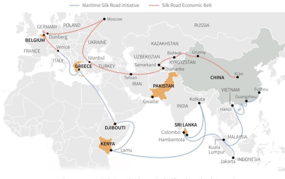 B&R Initiative Coverage The 21st Century Maritime Silk Road is planned to create connections among regional waterways.