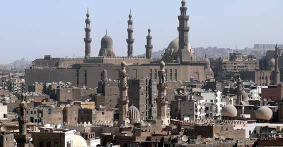 Cairo Program Highlights Enjoy two full days exploring Cairo, visiting the Great Pyramid and the Sphinx, the Egyptian Museum of Antiquities, and Khan El-Khalili bazaar.