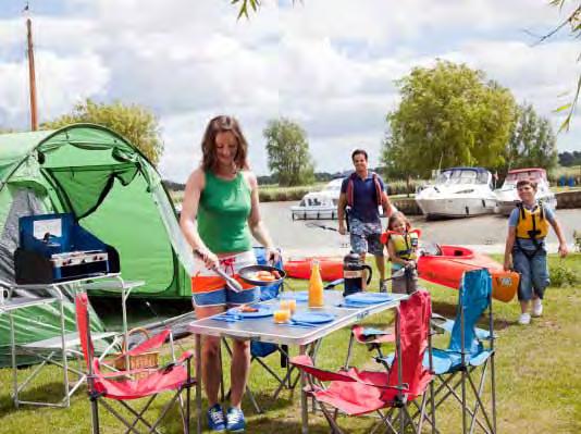 GLAMPING, CAMPING & TOURING With fantastic south facing views across the marina, river and marshes, our family oriented touring and camping site, with