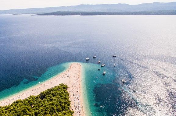 A pleasant ride by speed boat will bring us to the island of Brač, the highest and third largest island in the Adriatic.