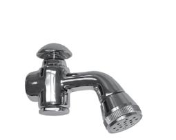 The only add-on faucet designed specifically to permit full spout swing without interference with riser pipe. Installation is easy, utilizing same water lines and controls as the pre-rinse.
