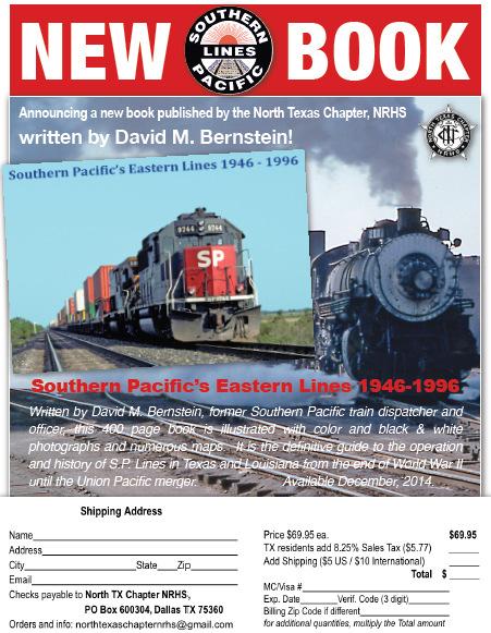 New Southern Pacific Book Sponsored by North Texas Chapter!