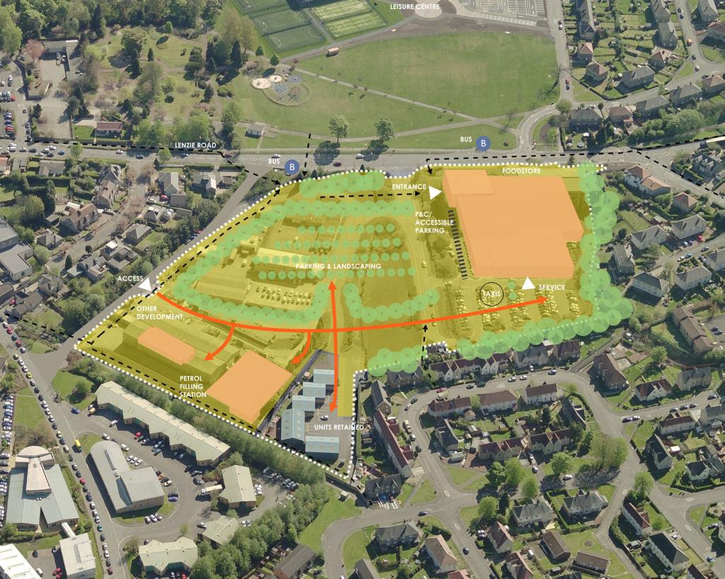 The Civic Way development site presents a unique opportunity to acquire a substantial and strategically located site within Kirkintilloch Town Centre.