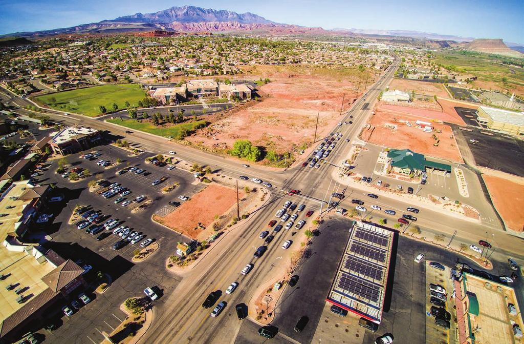 MALL DR FOR SALE 4.09± ACRES on Riverside & Mall Drive Dino Crossing RIVERSIDE DR ive St. George, UT 84790 Property Features 4.