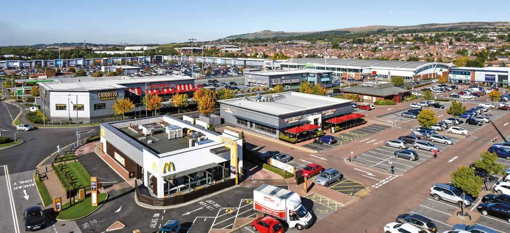 Almost 650,000 sqft 11 million shoppers per year 5,500 on site staff 2,800 free parking spaces 40 retailers 10 restaurants Junction 6 off M61 Middlebrook is a landmark mixed-use development located